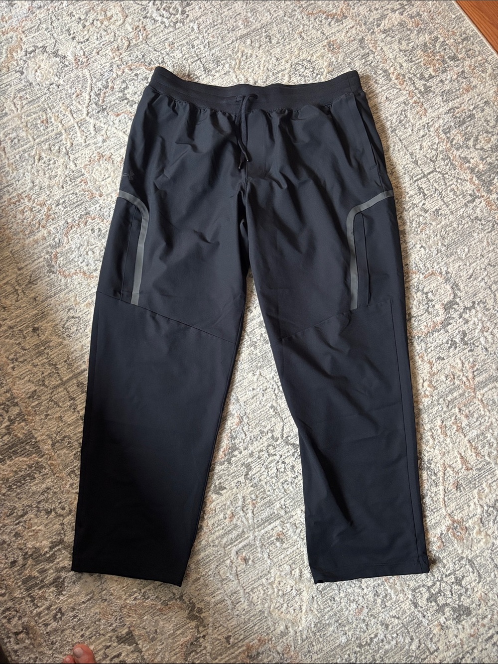 Under Armour Black Jogger Pants with Reflective Accents